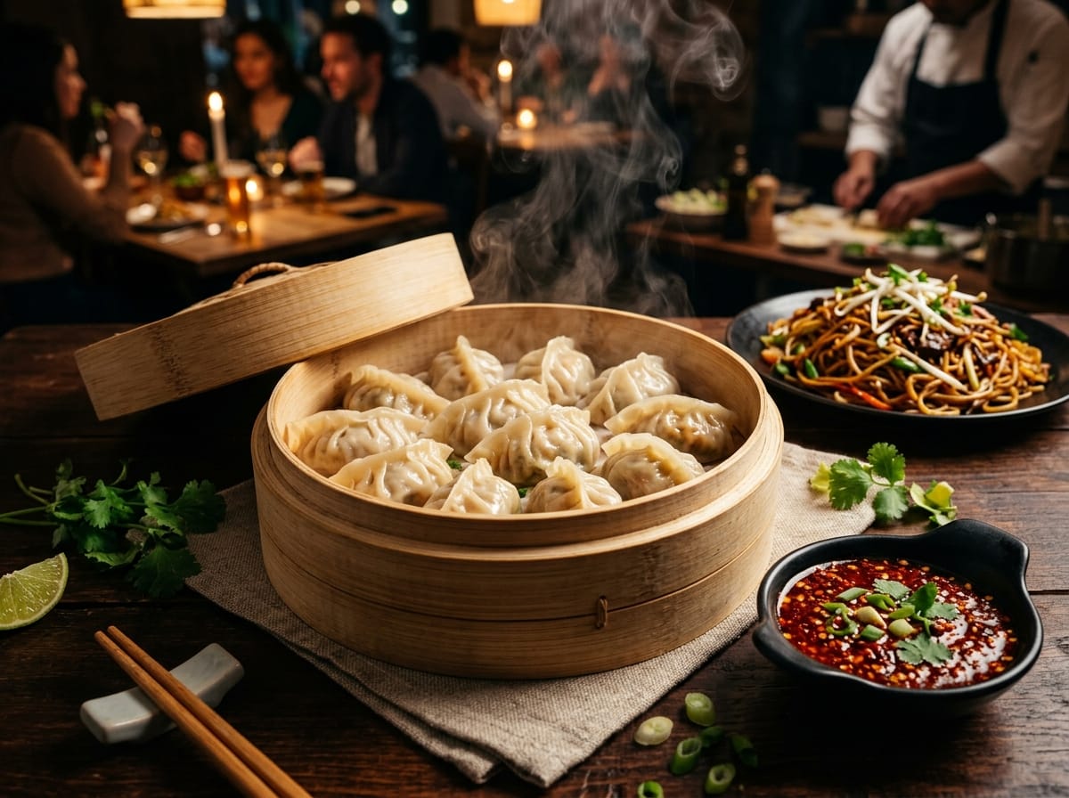 Steamed & Fried Chicken Momos